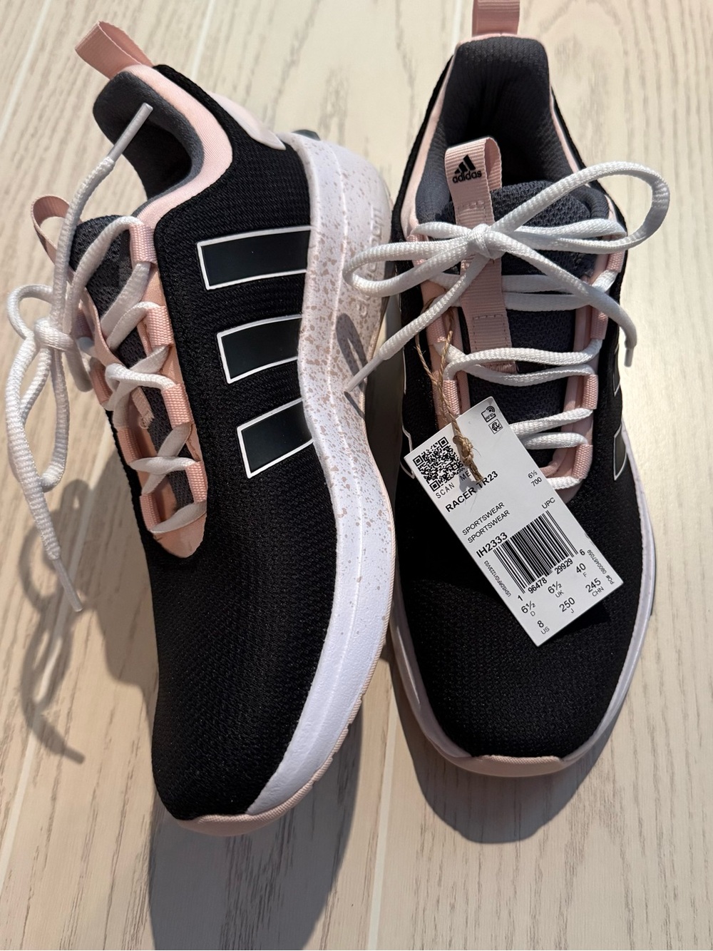 Adidas IH2333 Racer TR23 Black Pink Cloudfoam Sneakers Women’s 8 NEW